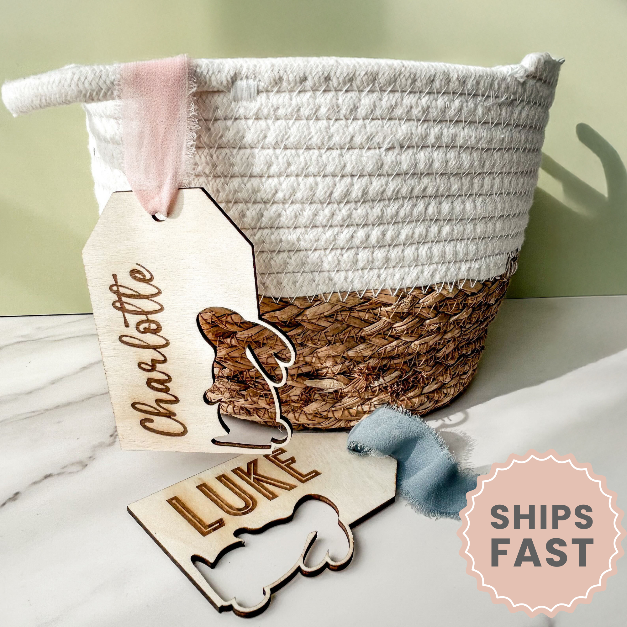 Personalized Easter Basket Tag