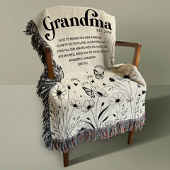 Personalized Grandma Woven Blanket