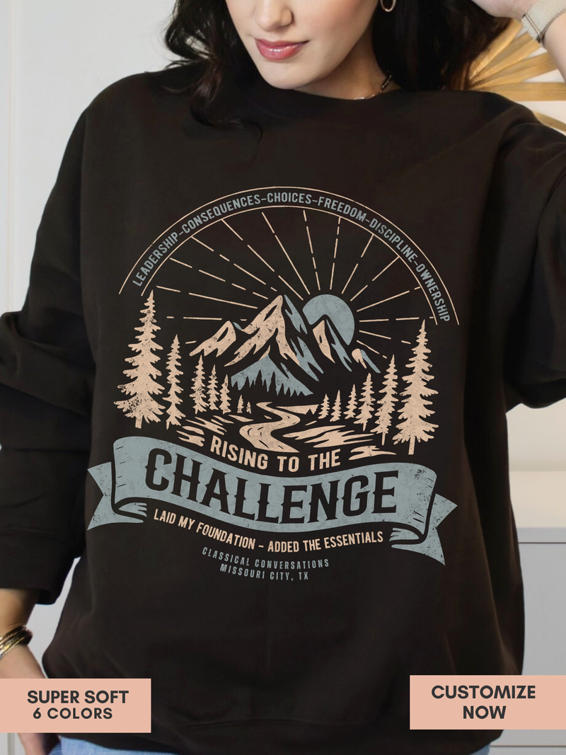 Personalized Challenge Sweatshirt Mountain