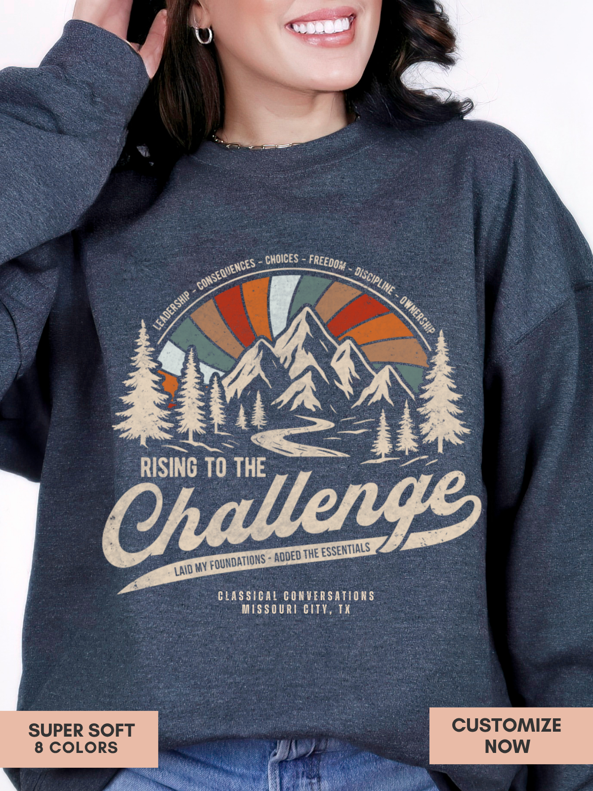 Personalized CC Challenge Sweatshirt Colored