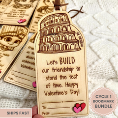 CC Cycle 1 Valentine Wooden Bookmark