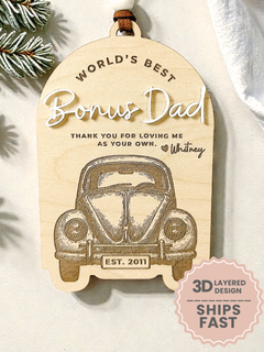 Personalized Bonus Dad Ornament