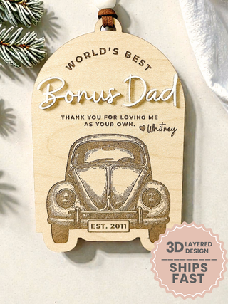 Personalized Bonus Dad Ornament