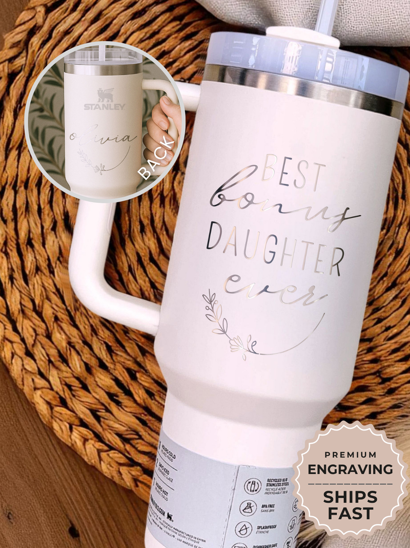 Personalized Bonus Daughter Tumbler