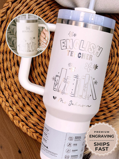 Personalized English Teacher Tumbler