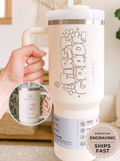 Custom First Grade Teacher Tumbler