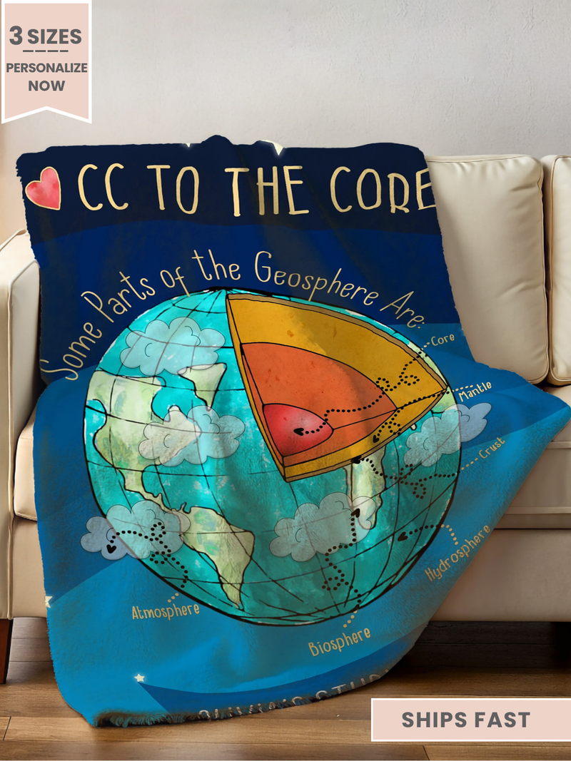Personalized Cycle 1 Geosphere Minky Blanket