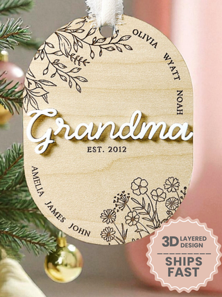 Personalized Grandma Ornament