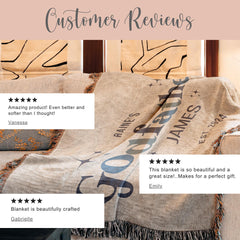 Personalized Godfather Woven Blanket Gift For Godfather Tapestry Fathers Day Gift Godfather Woven Throw Godfather Blanket Christmas Gift