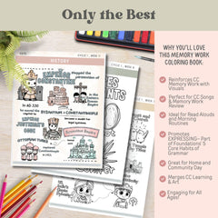 CC Cycle 1 Coloring Book Gift For CC Tutor Resource Classical Conversations Cycle 1 Class Art CC Song Activity Geography History Printable