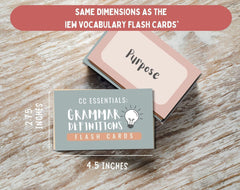 CC Essentials Grammar Flash Cards Parts Of Speech Bingo Cards Classical Conversations Essentials Class Game English Class Review Printable