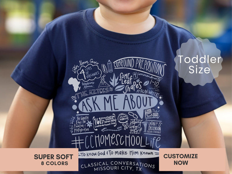 Personalized CC Cycle 1 Toddler Shirt Gift For CC Classical Conversations Cycle 1 Tshirt First Day Gift CC To Know God Ancient Memory Work