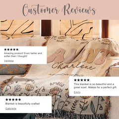 Personalized Aunt Woven Blanket Gift for Aunt Tapestry Mothers Day Gift Auntie Woven Throw Aunt Keepsake Blanket Aunt Blanket Christmas Gift