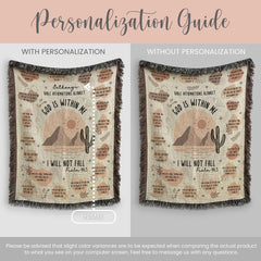 Personalized Scripture Verse Woven Blanket Gift For Christian Bible Verse Blanket Scripture Verse Woven Throw Scripture Verse Tapestry