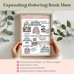 CC Cycle 1 Coloring Book Gift For CC Tutor Resource Classical Conversations Cycle 1 Class Art CC Song Activity Geography History Printable