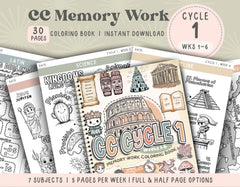CC Cycle 1 Coloring Book Gift For CC Student Classical Conversations Cycle 1 Memory Work Activity CC Day Class Worksheet Memory Master Pdf