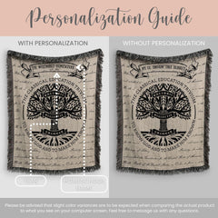 Personalized CC Trivium Tree Woven Blanket Gift For Classical Conversations Director Tapestry Year End Tutor Appreciation Throw CC Keepsake