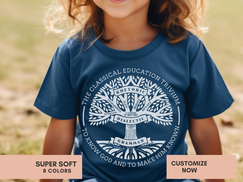 Cc Trivium Tree Shirt for Youth Classical Conversations Youth Tshirt CC Trivium Tree Homeschool Tee CC Student T-shirt Gift for CC Student