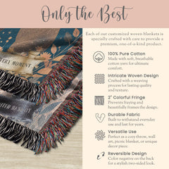 Personalized Wedding Anniversary Woven Blanket Gift For Couples Woven Throw Wedding Anniversary Blanket Keepsake Gift For Couples Blanket