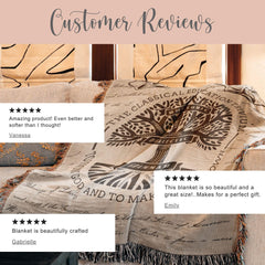 Personalized CC Trivium Tree Woven Blanket Gift For Classical Conversations Director Tapestry Year End Tutor Appreciation Throw CC Keepsake