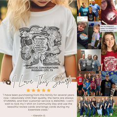 Personalized Home Schooling Tshirt CC Custom Youth Shirt CC Community