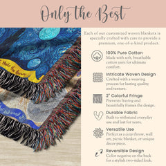 Personalized Van Gogh CC Cycle 2 Woven Blanket Gift For Classical Conversations Director Blanket CC Mom Tapestry CC Homeschool Throw Blanket