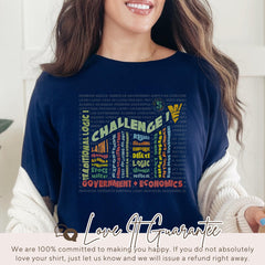 Typography Tshirt Home-Schooling Tee Challenge Home Schooling Tshirt