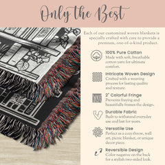 Personalized Challenge B Reading Woven Blanket Gift For CC Challenge B Director Keepsake Blanket CC Tutor Woven Throw Homeschool Blanket