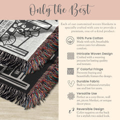 Personalized CC Challenge II Reading Woven Blanket Gift For CC Director Challenge 2 Student Year End Gift Challenge 2 Director Throw Gift