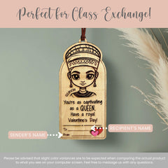 CC Cycle 1 Valentine Wooden Bookmark Gift For CC Class Exchange Valentines Day Gift History Activity Bookmark Classical Conversations Craft