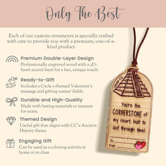 CC Cycle 1 Valentine Wooden Bookmark Gift For CC Class Exchange Valentines Day Gift History Activity Bookmark Classical Conversations Craft