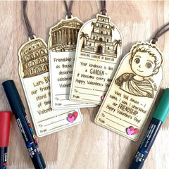 CC Cycle 1 Valentine Wooden Bookmark Gift For CC Class Exchange Valentines Day Gift History Activity Bookmark Classical Conversations Craft