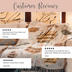 Grammar Woven Throw 
CC Essentials Keepsake Blanket