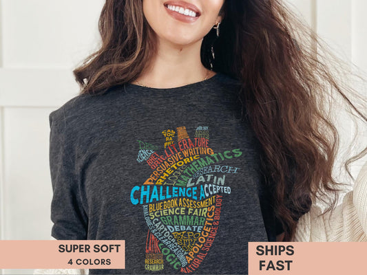 CC Challenge A Shirt Challenge Accepted Homeschool Mom Shirt