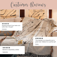 Bridal Party Gift
Maid of Honor Woven Throw
Wedding proposal gift