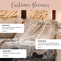 Mom of Bride Keepsake Blanket From Groom
Gift from Bride