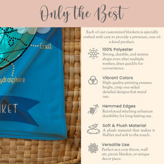 Personalized Cycle 1 Geosphere Minky Blanket Gift For Classical Conversations Tutor Plush Blanket CC Director Throw CC Homeschool Blanket