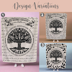 Personalized CC Trivium Tree Minky Blanket Gift For Classical Conversations Tutor Dorm Tapestry Year End Director Gift CC Student Keepsake