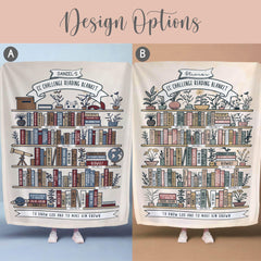 Personalized CC Challenge Reading Minky Blanket Challenge IV Director Gift Challenge Picnic Throw End of Year Gift Challenge Student Gift