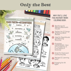 CC Cycle 1 Coloring Book Gift For CC Mom Resource Classical Conversation Cycle 1 Class Art CC Memory Master Song Activity Cc Tutor Download