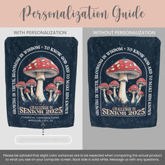 Personalized CC Challenge IV Minky Blanket Gift For Classical Conversations Challenge 4 Senior Plush Blanket Class Of 2025 Graduation Gift