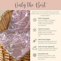 Personalized Gigi Minky Blanket Gift for Gigi Keepsake Blanket Mothers Day Gift Gigi Plush Blanket Grandmother Fleece Blanket from Grandkids