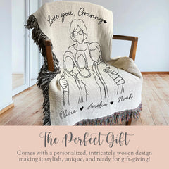 Gift for Granny Woven Throw 
Granny Mothers Day Gift
