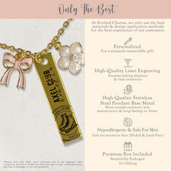 Personalized Axel Club Figure Skating Necklace Gift For Axel Figure Skater Jewelry Axel Milestone Gift Engraved Axel Keepsake Bar Necklace