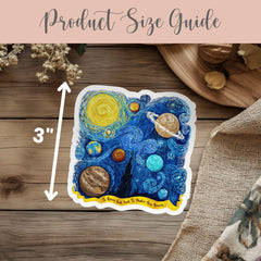 CC Cycle 2 Van Gogh Vinyl Sticker Gift for CC Student Cycle 2 Decal First Day Class Gift Classical Conversation Memory Master Gift Year End