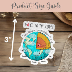 CC Cycle 1 Geosphere Vinyl Sticker Gift For CC Student End Of Year Gift Classical Conversations Cycle 1 Decal Class Gift Memory Work Decor