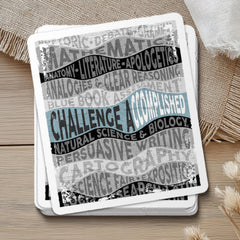 CC Challenge A Vinyl Sticker Gift for CC Student First Day Gift Classical Conversations CC Challenge Accomplished Decal Memory Work Gift