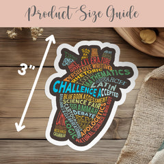 CC Challenge Accepted Vinyl Sticker Gift for CC Student CC Year End Gift Classical Conversations Challenge A Decal Memory Work Decor Heart