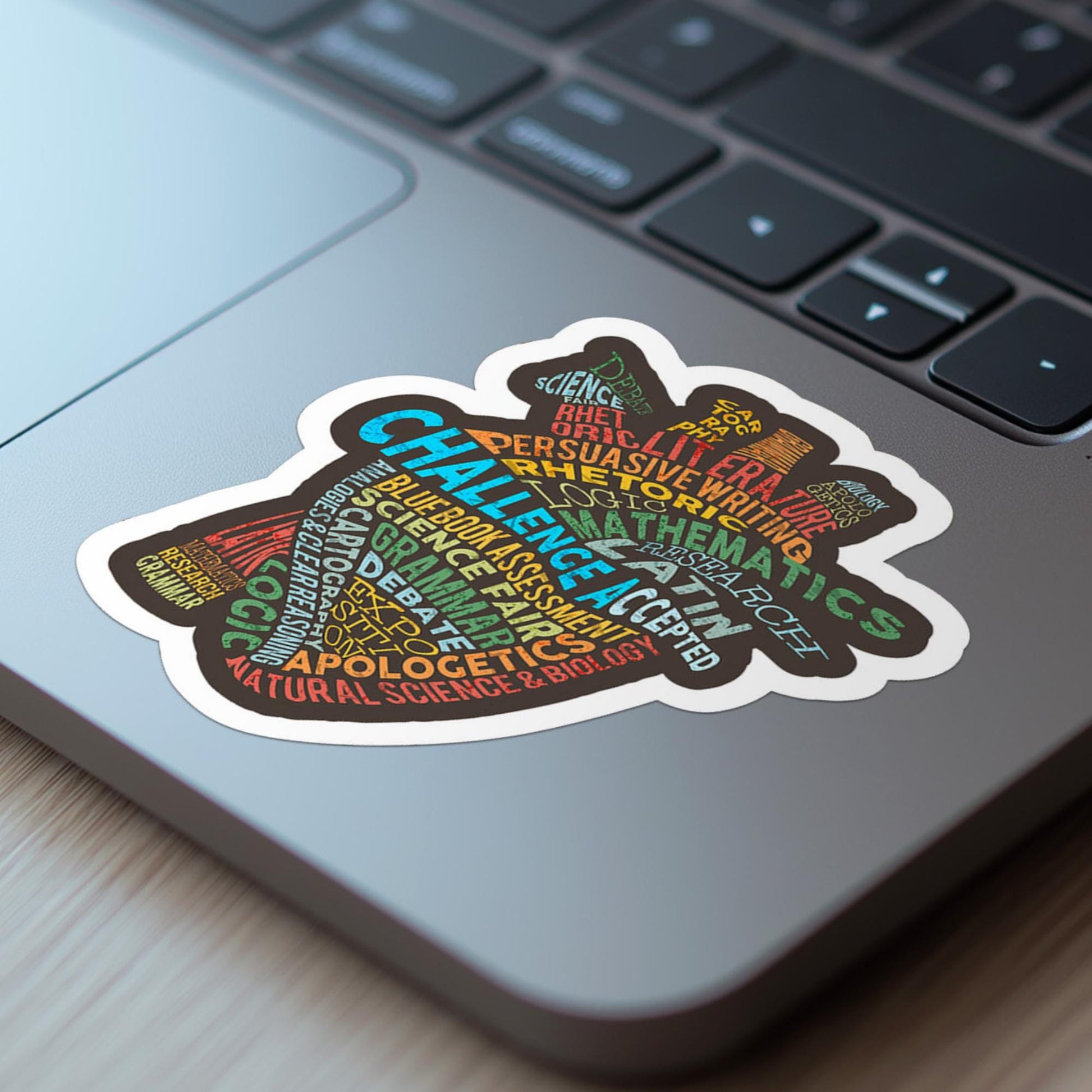 CC Challenge Accepted Vinyl Sticker Gift for CC Student CC Year End Gift Classical Conversations Challenge A Decal Memory Work Decor Heart