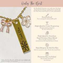 Personalized Figure Skating Coach Necklace Gift for Figure Skating Coach Bar Necklace Ice Skating Coach Charm Necklace Skate Coach Thank You